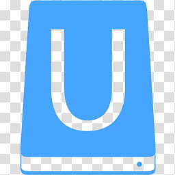 MetroID Icons, blue letter U transparent background PNG clipart