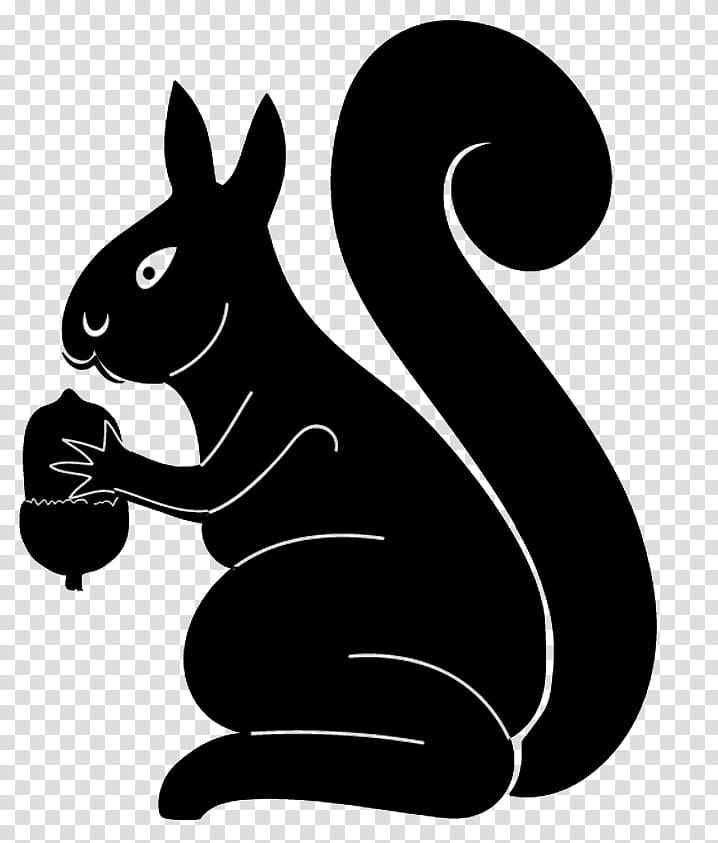 Christmas brushes , black squirrel holding acorn illustration transparent background PNG clipart