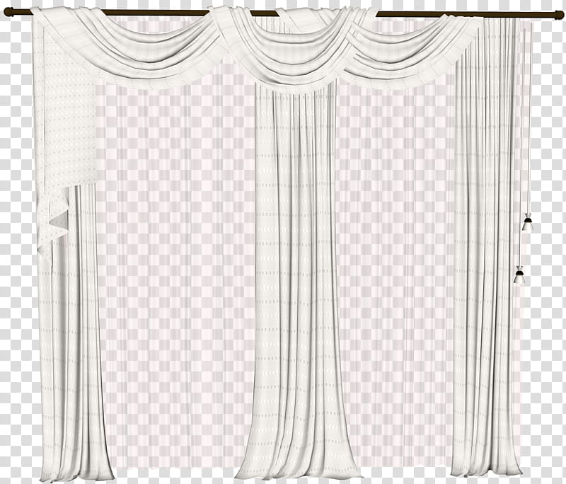 Curtains  , white and brown curtain transparent background PNG clipart