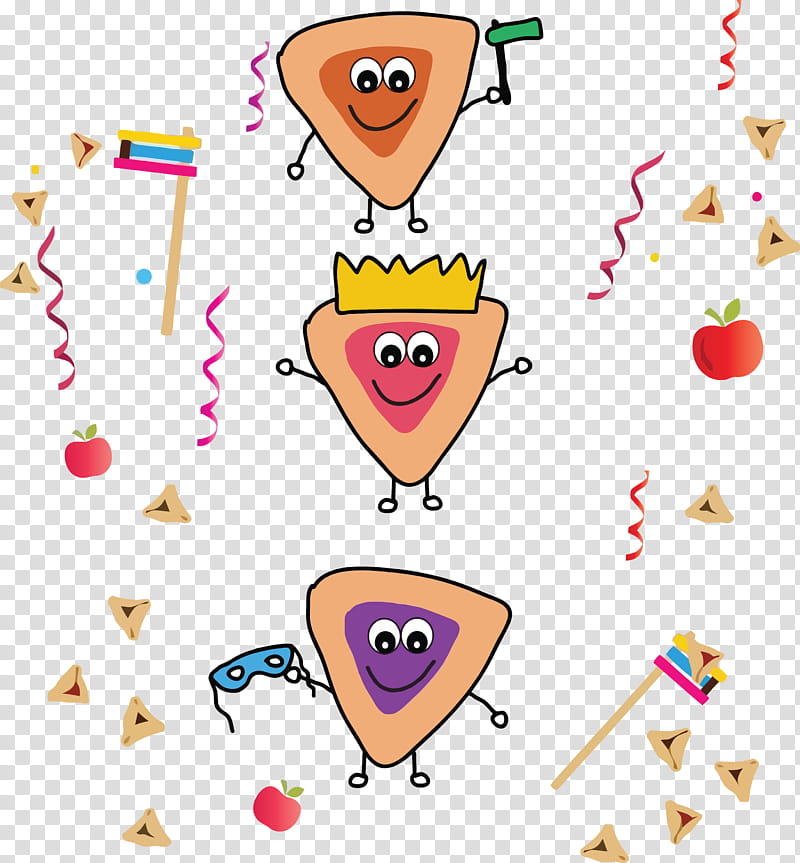 Purim Jewish Holiday, Cartoon, Pleased transparent background PNG clipart