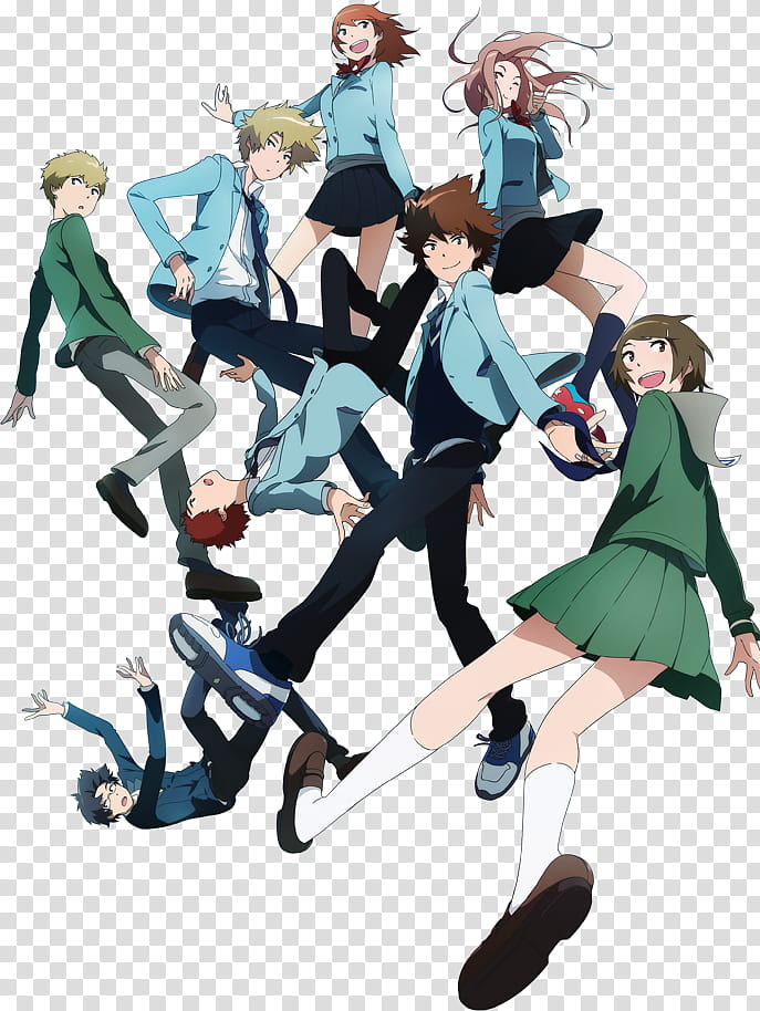 Digimon Adventure Tri Characters OFFICIAL transparent background PNG clipart