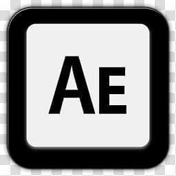 Black Ice Icons Adobe, adobe after effects_b transparent background PNG clipart