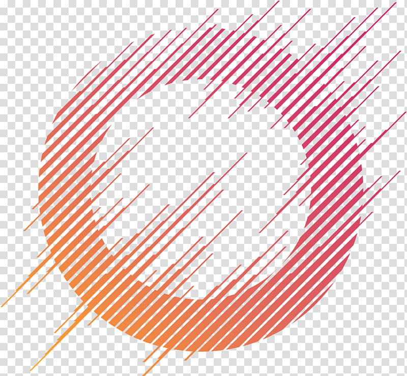 LIKES, round orange and pink illustration transparent background PNG clipart