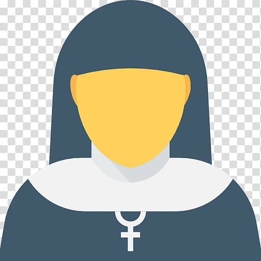 Nun Head, Yellow, Neck, Hood, Symbol, Sleeve transparent background PNG clipart