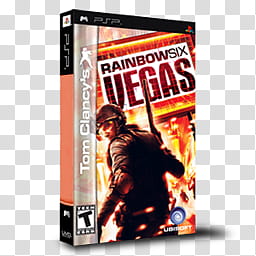 PSP Games Boxed  , Tom Clancy's Rainbow Six Vegas transparent background PNG clipart