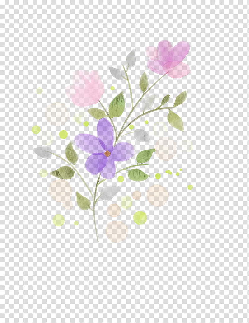 flower petal plant branch purple, Watercolor, Paint, Wet Ink, Violet, Pink, Sweet Pea transparent background PNG clipart