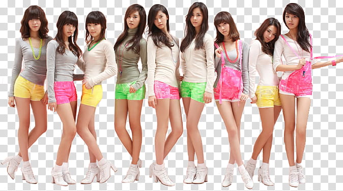 SNSD Gee, woman in pink top transparent background PNG clipart