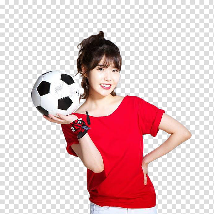 , woman holding soccer ball transparent background PNG clipart