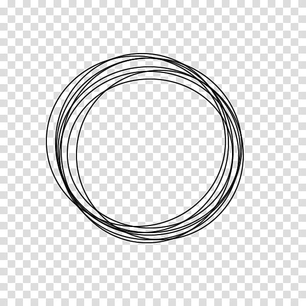Circulos, black rings transparent background PNG clipart
