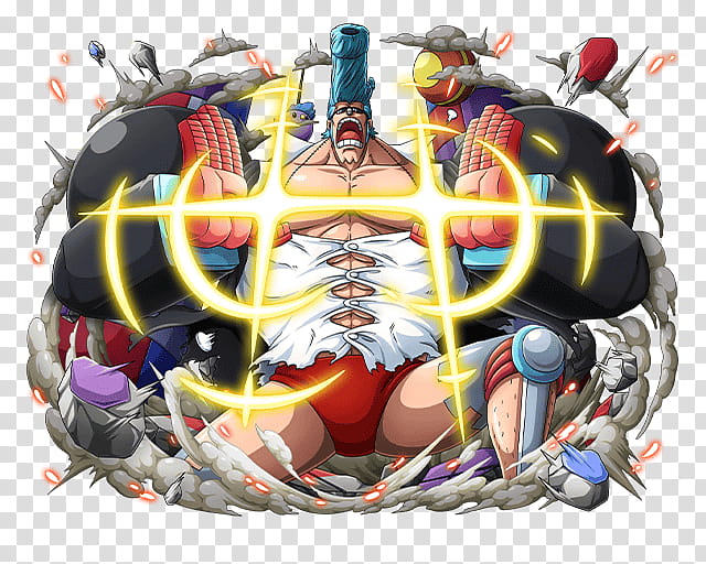 Franky, One Piece character illustration transparent background PNG clipart