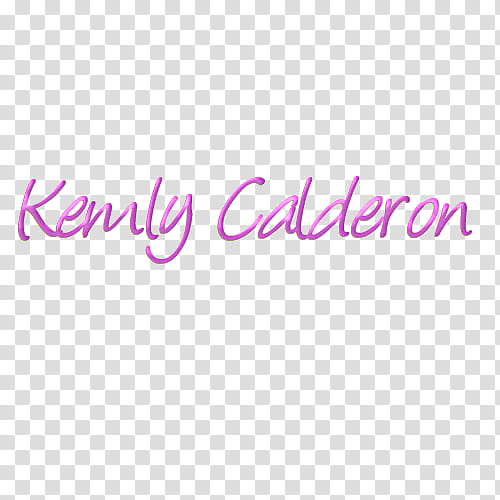 Texto Kemly Calderon transparent background PNG clipart