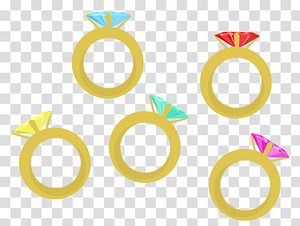 Five Golden Rings transparent background PNG clipart