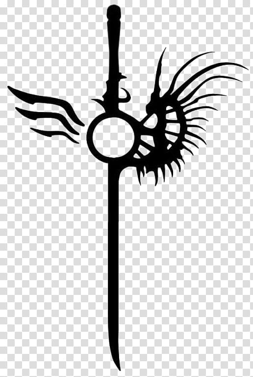 DmC Devil May Cry Nephilim Logo, black sword illustration transparent background PNG clipart