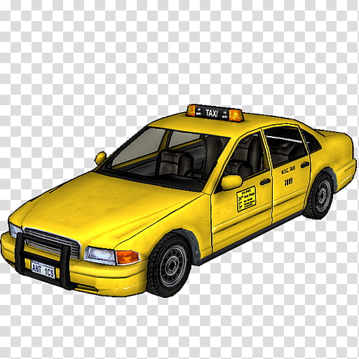 Transportation, yellow Taxi vehicle art transparent background PNG clipart