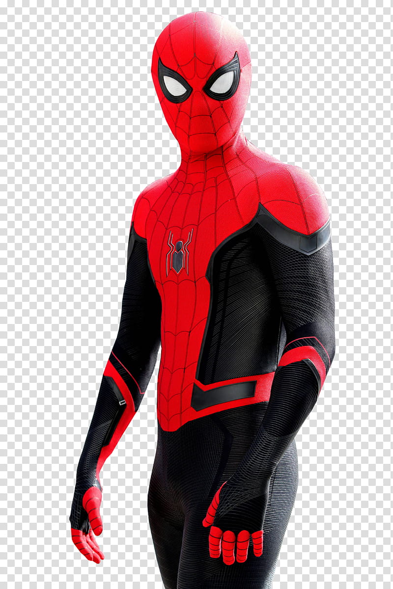 Tom Holland Spider Man, Marvel Spider-Man costume transparent background PNG clipart