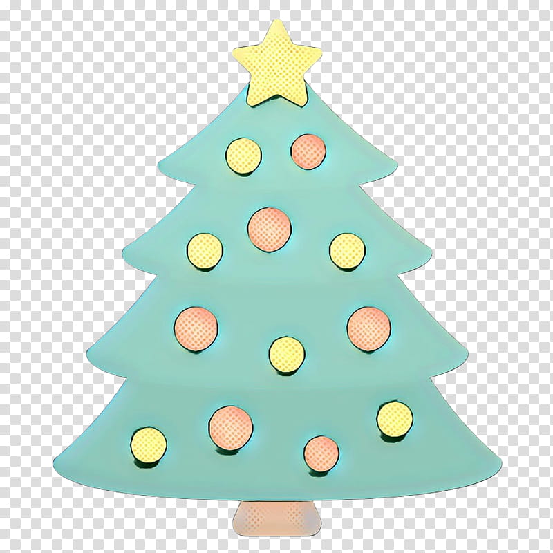Christmas Tree Emoji, Pop Art, Retro, Vintage, Christmas Day, Santa Claus, Holiday, Drawing transparent background PNG clipart
