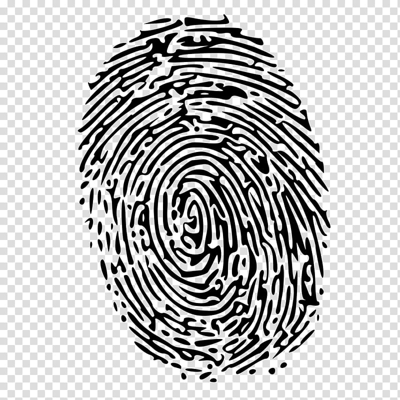 Fingerprint, Fingerprint Scanner, Blackandwhite, Line Art, Circle transparent background PNG clipart