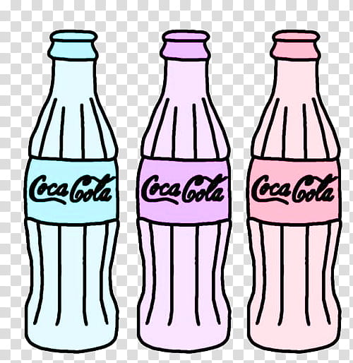Overlays, three Coca-Cola bottles illustration transparent background PNG clipart