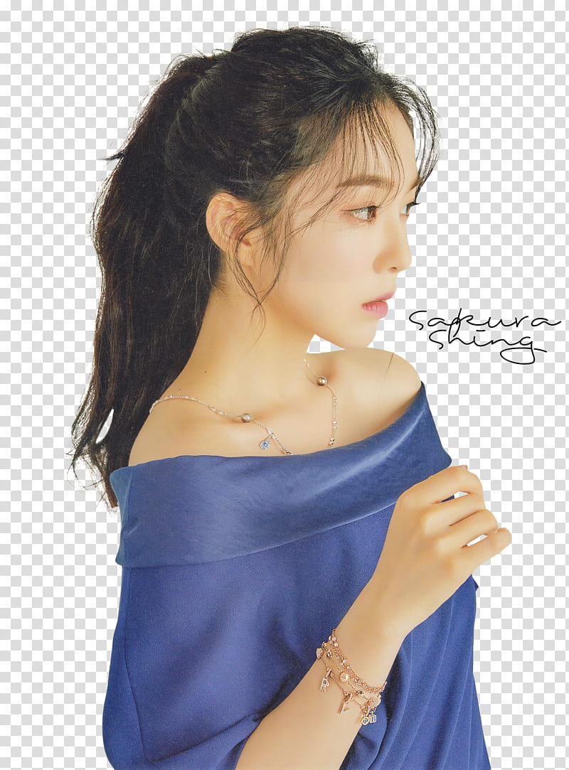 Irene, woman wearing off-shoulder top transparent background PNG clipart