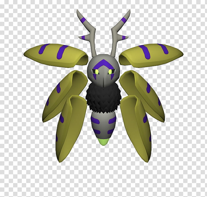 Aurumoth Model Turnaround, grey and yellow insect transparent background PNG clipart