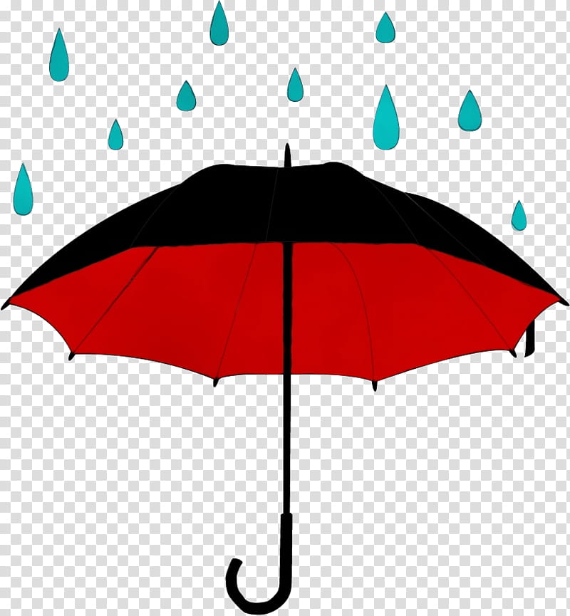 Rain Cloud, Watercolor, Paint, Wet Ink, Umbrella, Drawing, Red, Turquoise transparent background PNG clipart
