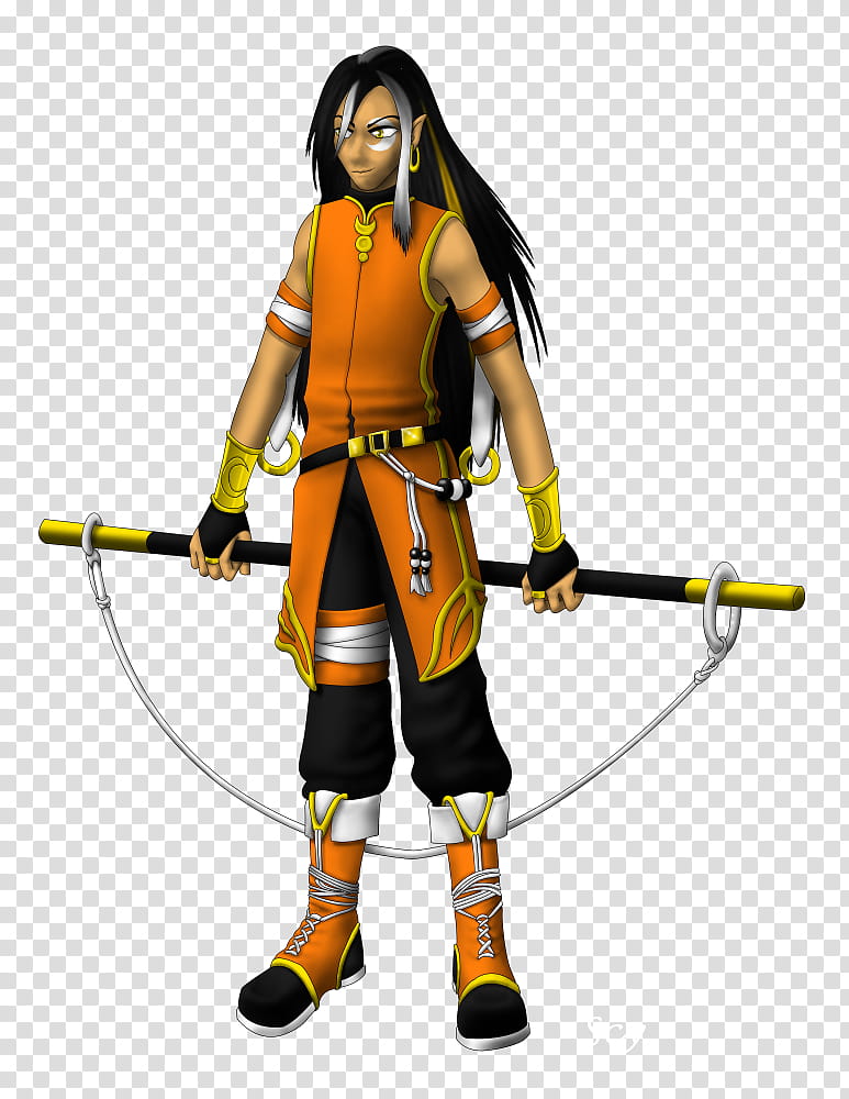 Fraze, Era  CG, male anime character with rod weapon transparent background PNG clipart