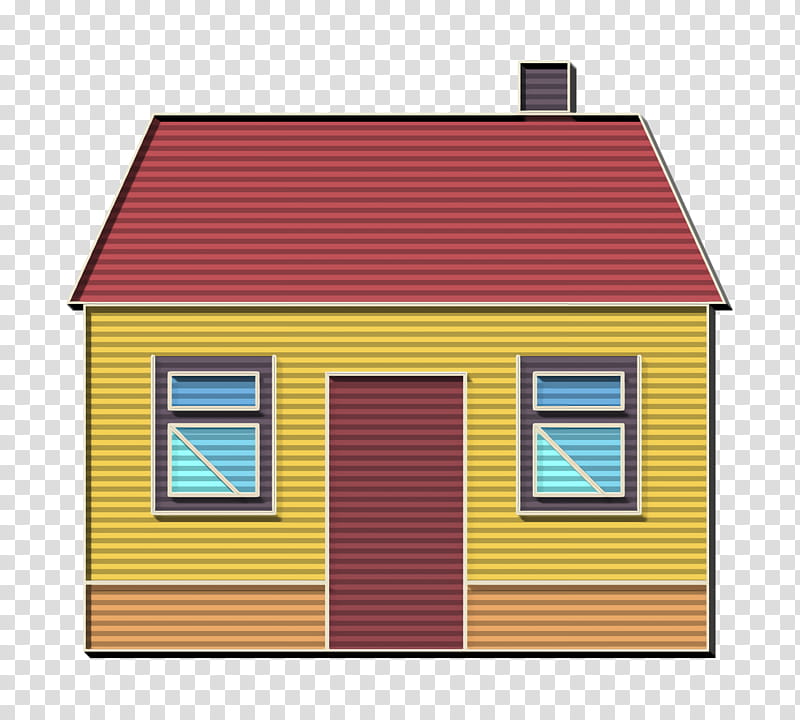 City Element icon House icon, Roof, Home, Property, Shed, Building, Line, Facade transparent background PNG clipart