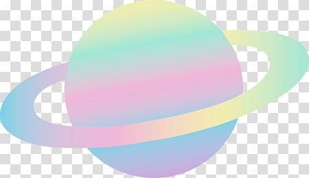 Full, Saturn planet neon color transparent background PNG clipart