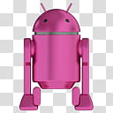 Android D Icons And Blender D Model Set , Android-DIconFuchsia- transparent background PNG clipart