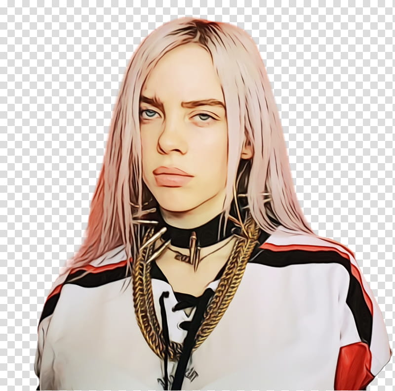 Billie Eilish, American Singer, Music, Celebrity, Wig, Hair Coloring, Blond, Brown Hair transparent background PNG clipart