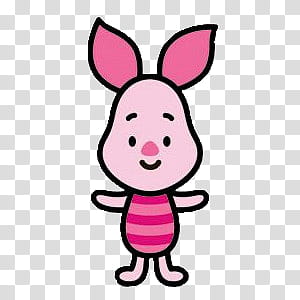 Disney Cute, pink Winnie the Pooh character transparent background PNG clipart