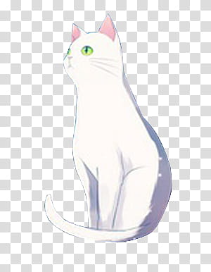 Kawaii Cats, white cat illustration transparent background PNG clipart