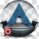 Sphere   , blue arrowhead illustration transparent background PNG clipart