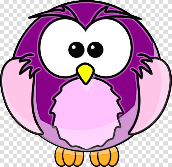 Bird, Owl, Drawing, Email, Cartoon, Pink, Purple, Violet transparent background PNG clipart