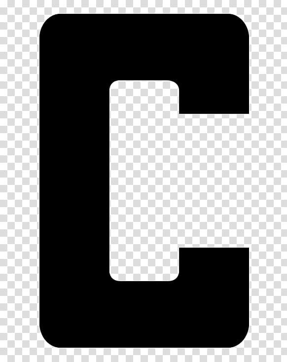black letter C transparent background PNG clipart