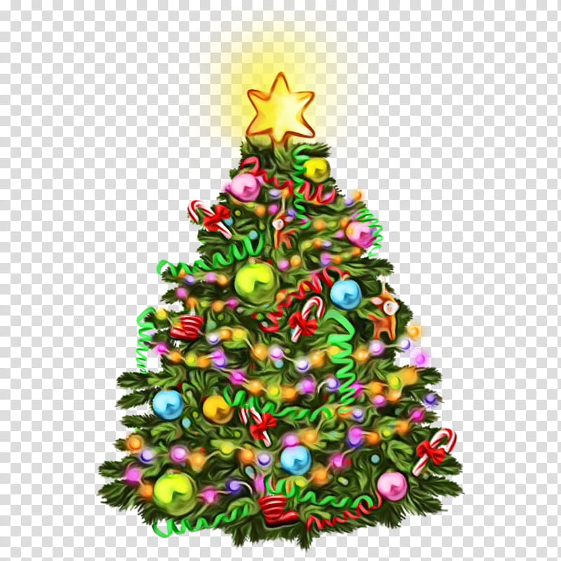 Christmas tree, Watercolor, Paint, Wet Ink, Christmas Decoration, Oregon Pine, Colorado Spruce, Christmas Ornament transparent background PNG clipart Christmas tree, Watercolor, Paint, Wet Ink, Christmas Decoration, Oregon Pine, Colorado Spruce, Christmas Ornament transparent background PNG clipart