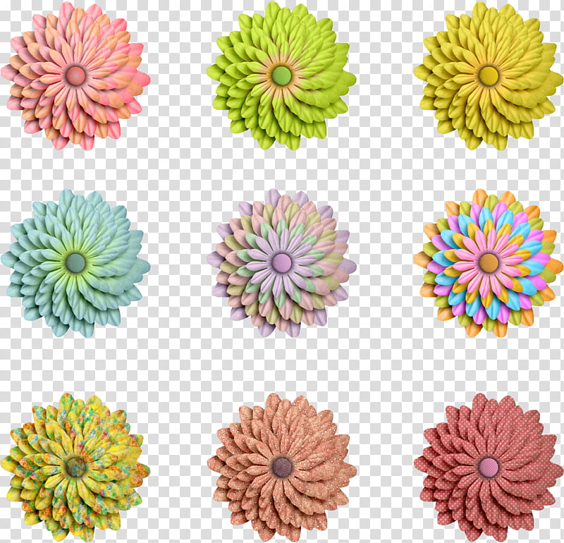 Pastel Flowers, assorted-color flowers transparent background PNG clipart