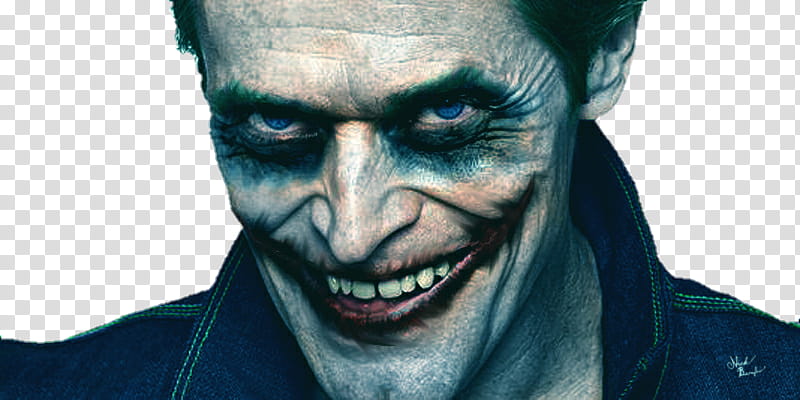 Willem Dafoe Joker Render transparent background PNG clipart
