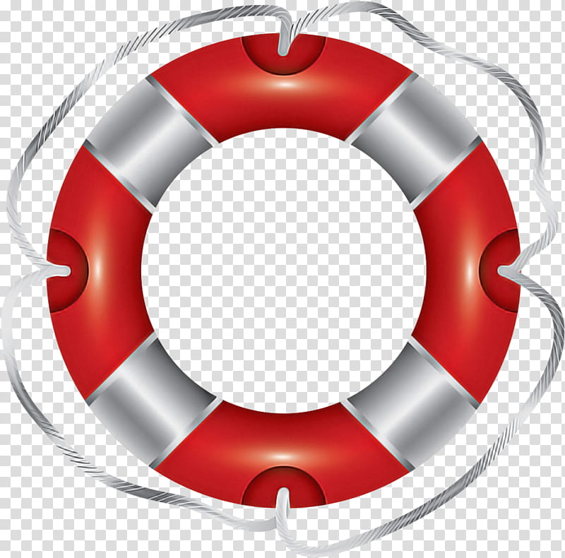 red lifebuoy circle lifejacket ornament, Symbol, Silver transparent background PNG clipart