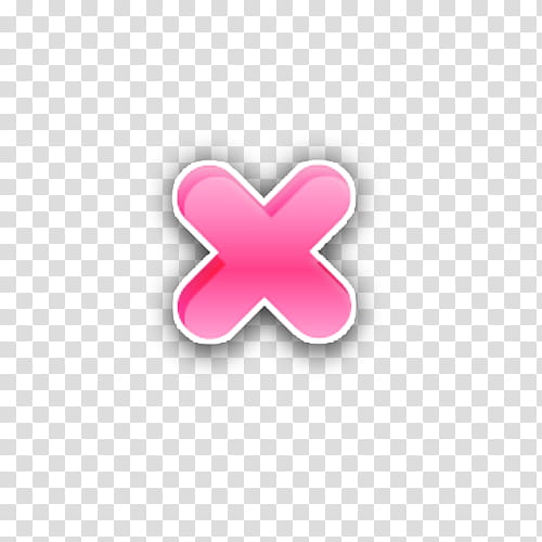 RECURSOS ROSADO ROSITAS Recursos, pink X icon transparent background PNG clipart