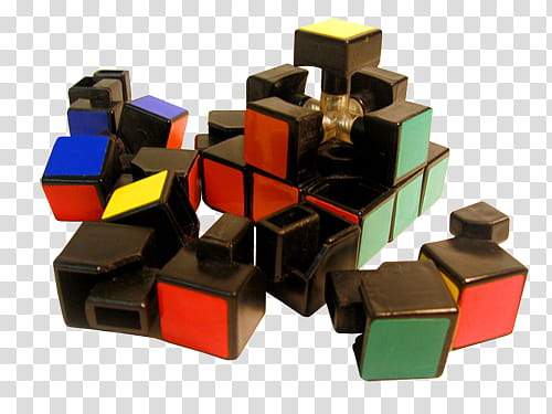 MAGIC CUBE, disassembled Rubik's cube toy transparent background PNG clipart