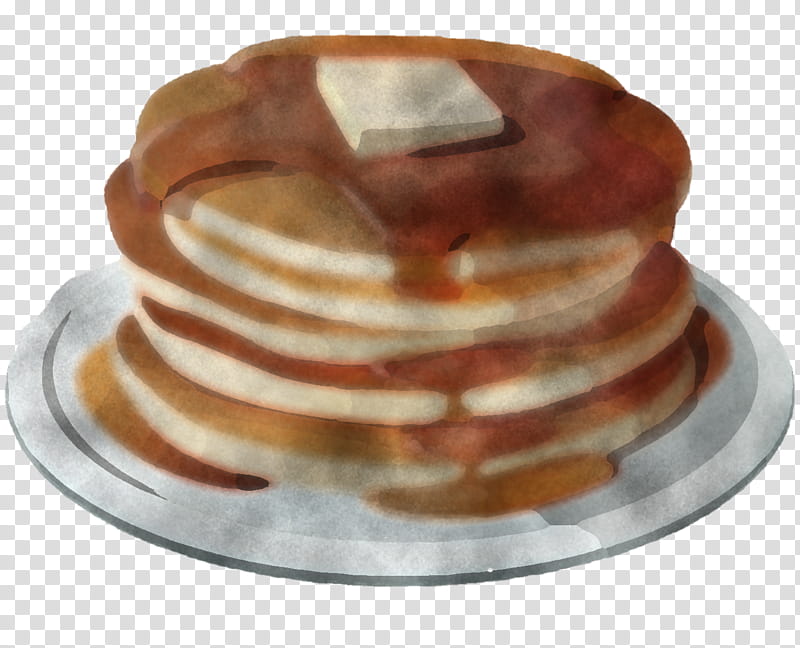 dish pancake food cuisine breakfast, Ingredient, Stack Cake, Plate, Baked Goods transparent background PNG clipart