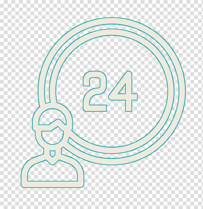 24 hours icon Contact And Message icon Support icon, Text, Logo, Symbol transparent background PNG clipart