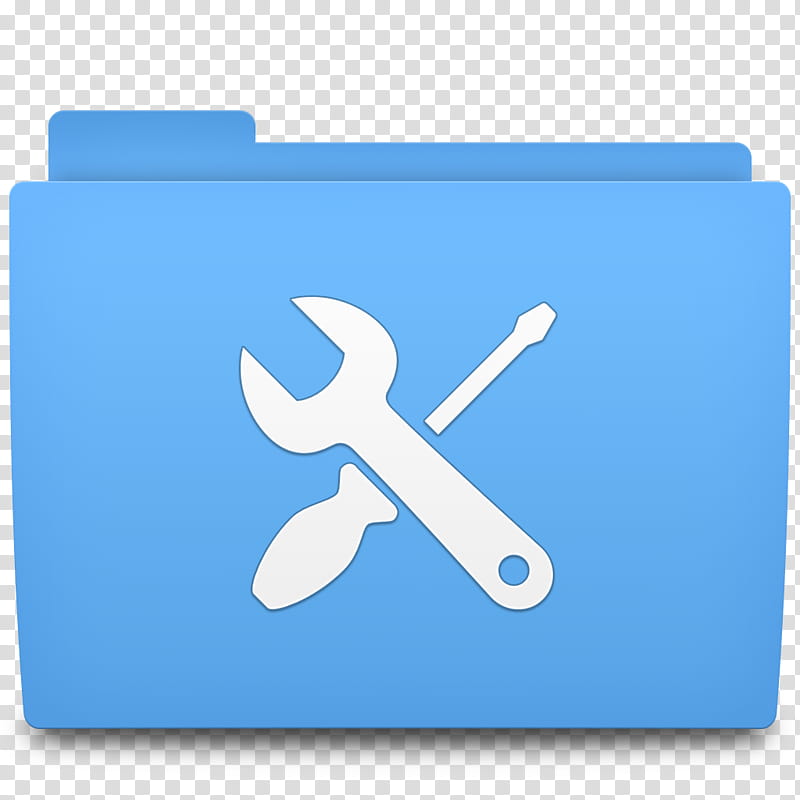 Accio Folder Icons for OSX, Utilities, blue and white folder transparent background PNG clipart