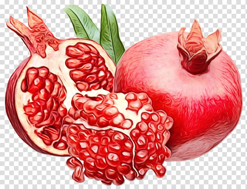 natural foods pomegranate fruit food superfood, Watercolor, Paint, Wet Ink, Accessory Fruit, Plant, Superfruit, Vegan Nutrition transparent background PNG clipart