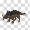 Spore creature Pachyrhinosaurus female transparent background PNG clipart