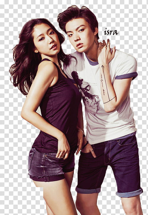 Park Shin Hye and Ahn Jae Hyun transparent background PNG clipart
