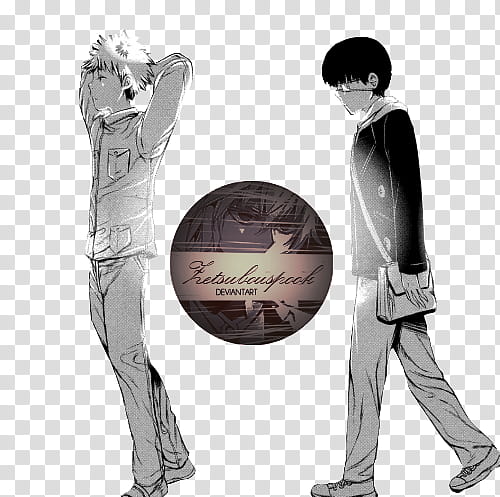 Hide and Kaneki transparent background PNG clipart