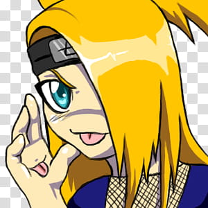 A Chibi Deidara I guess, female Naruto character illustration transparent background PNG clipart