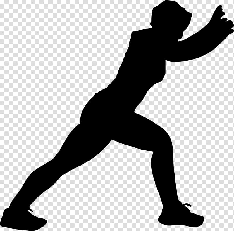 Fitness, Silhouette, Physical Fitness, Human Leg, Sports, Standing, Lunge, Joint transparent background PNG clipart